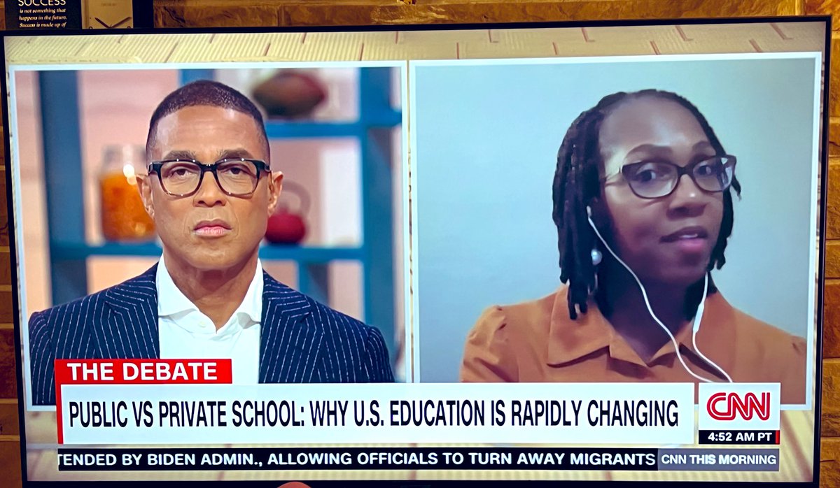 DocRB's tweet photo. Lawrence Township parent and my wife Dountonia Batts gets the nod from CNN to discuss public education! https://t.co/ybebtgDjV9