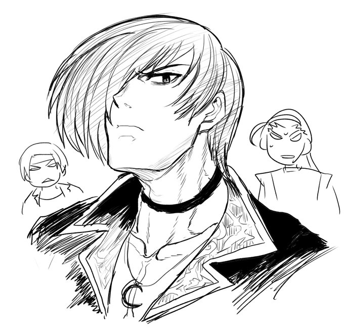 今年描いたKOFのらくがき貼っておくか 描いた記憶はあんまりない 