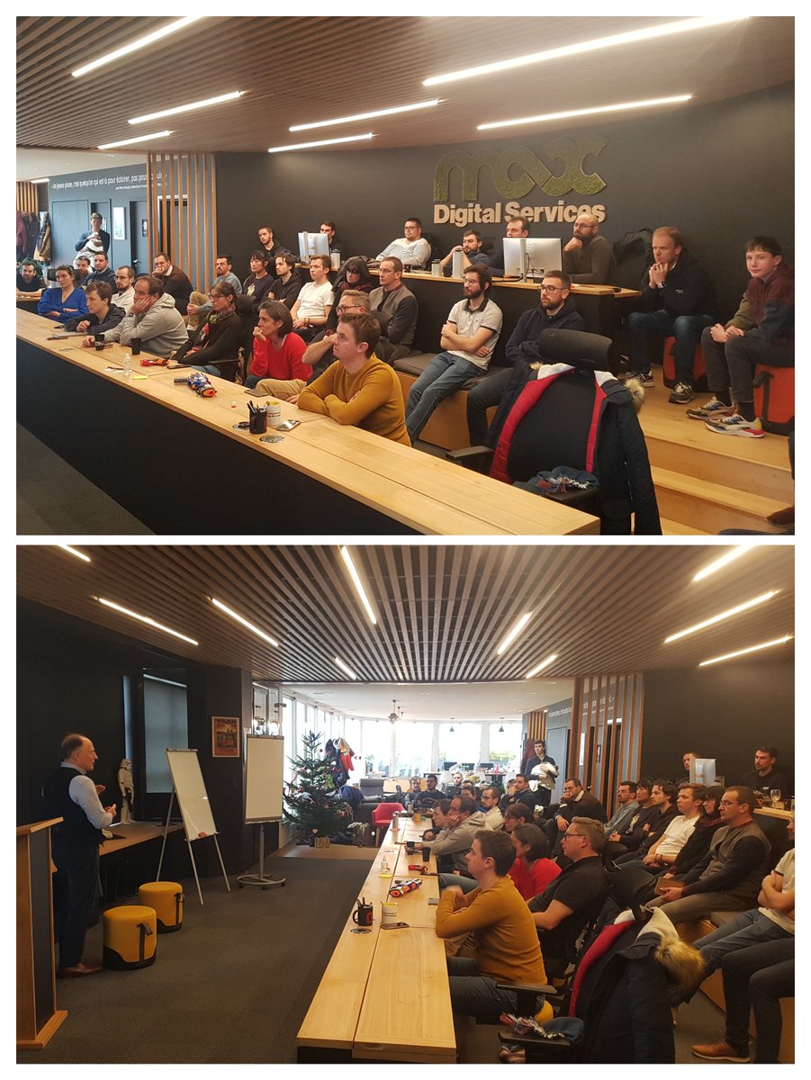 En cette fin d'année nous accueillons <a href="/Th_dAnsembourg/">Thomas d'Ansembourg</a>  à l'agence. On prend avec nos clients, conjoints et amis une après midi pour mieux communiquer et rayonner autour de nous. On est bien chez <a href="/maxdsfrance/">MAX Digital Services</a> 🤓