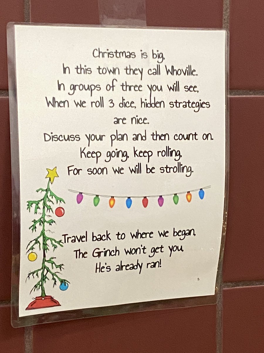 Math strategy fun in first grade!They’re on a mission to save Christmas. #grinchday <a href="/MooreRCES/">Wendy Moore</a> <a href="/SchachtTara/">Tara Schacht Kneese</a> <a href="/RCES_Office/">RCES Office</a> <a href="/DrChapmanCISD/">Dr. John E. Chapman III - Comal ISD Superintendent</a> <a href="/KristaMoffatt/">Krista Moffatt</a>
