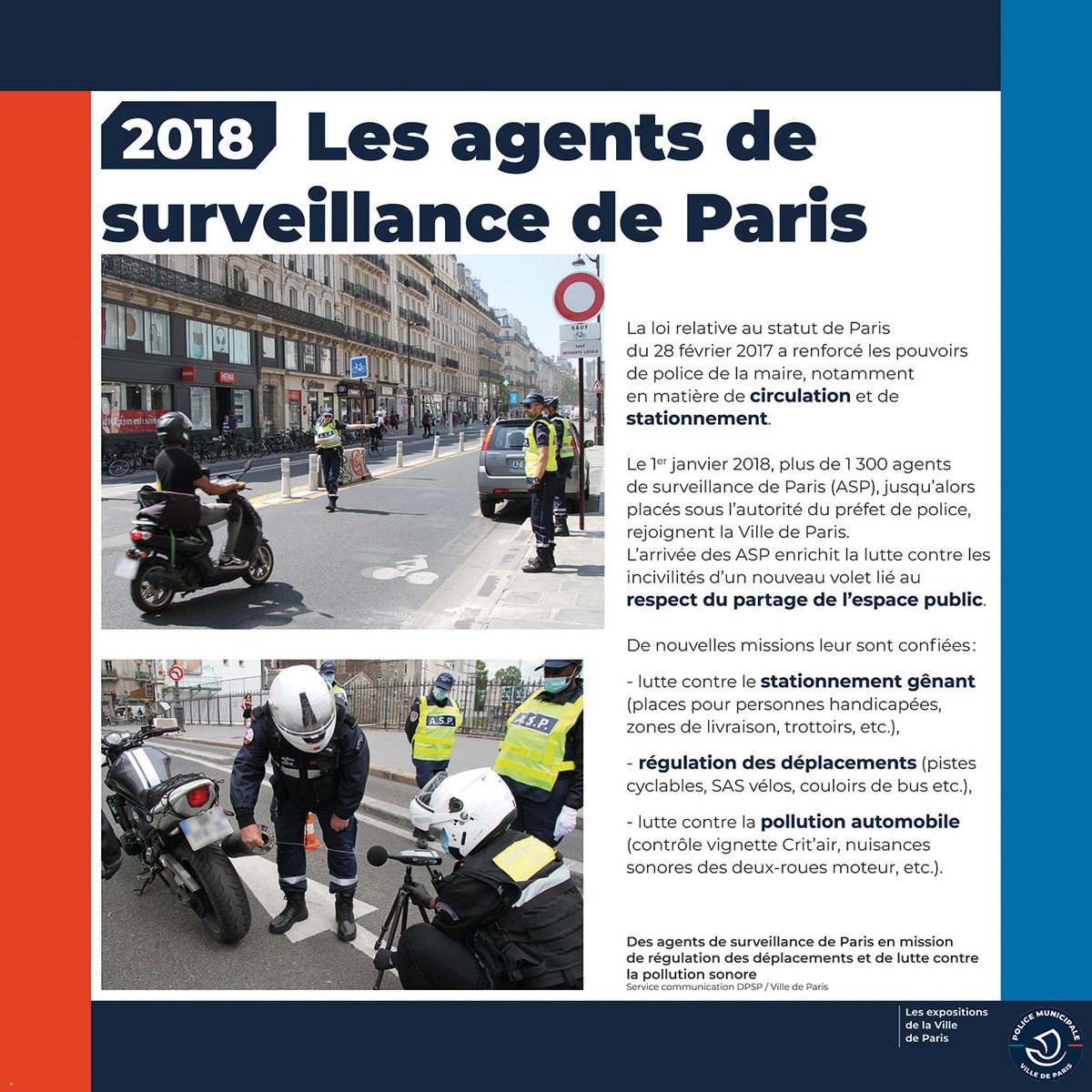 #RetourSur 
L’Histoire de la Police Municipale de Paris, partie 10 – 2018, les agents de surveillance de Paris🔎 
#PMdeParis