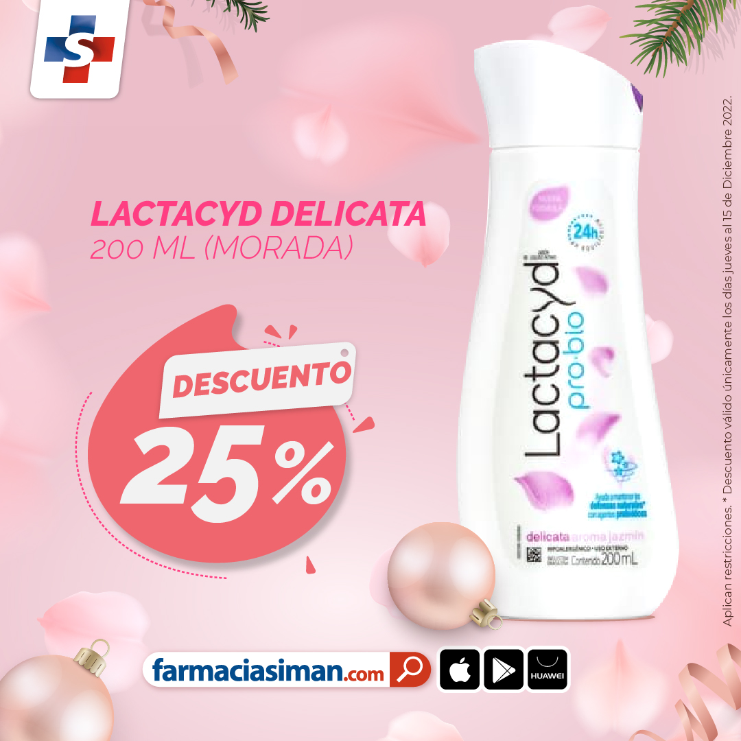 Farmaciasiman's tweet photo. 👩💗 ¡Aprovecha en nuestro #Juevesparaellas un 25% de descuento en #Lactacyd!🧴

👉🏻Jabón íntimo formulado para la higiene diaria y cuidado natural de tu zona V.🌸

📲Compra a través de nuestra web o app. ➡️ Solicita tu pedido a domicilio y recibe el envío gratis. 🤩 https://t.co/cUgIAwCB5O