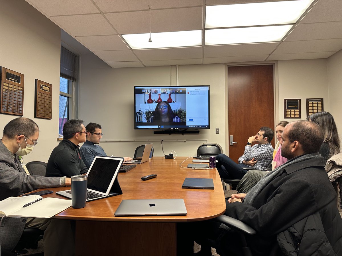 dstefanidis1's tweet photo. Great way to start the day with a stimulating discussion with our engaged education research group ⁦@IU_Surgery⁩ in person and virtual https://t.co/YVP8wtoWy1