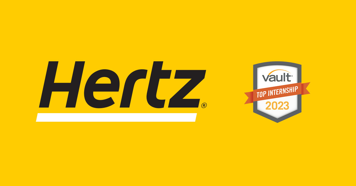 Our Hertz Summer Internship Program ranked #1 in the U.S. by @Vault_Firsthand in the Transportation category. Students from across the U.S. worked at our world headquarters supporting essential projects and developing meaningful connections with their peers and Hertz leadership.