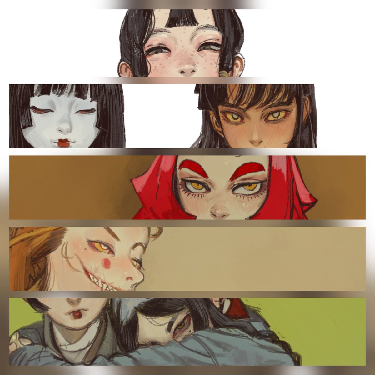 mossacannibalis's tweet photo. I like drawing slit eyes https://t.co/3QB6hNNsbe