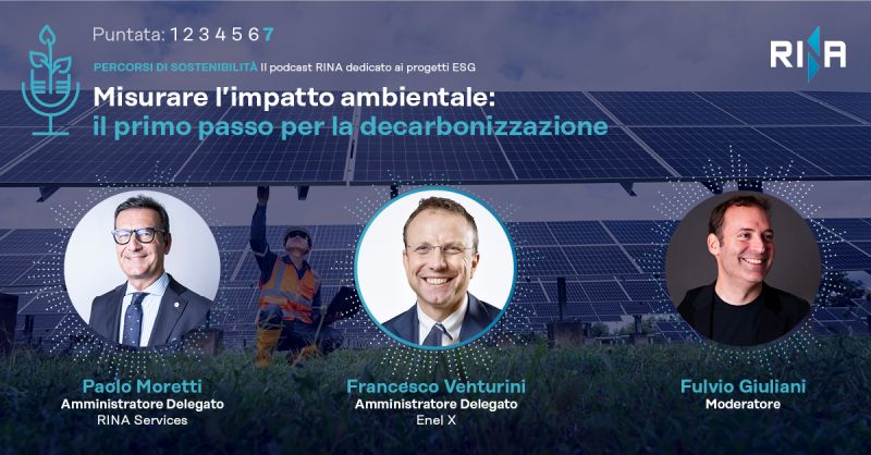 Le aziende di #HESE  

Quali strumenti per accelerare la #transizioneenergetica? Come misurare e rendicontare l’impatto ambientale delle aziende? 

<a href="/RINA1861/">RINA1861</a> ne parla con <a href="/EnelXGlobal/">Enel X</a> nel podcast “Percorsi di sostenibilità”: ascolta qui 🎧 rina.org/it/media/podca… 

#MakeItRINA