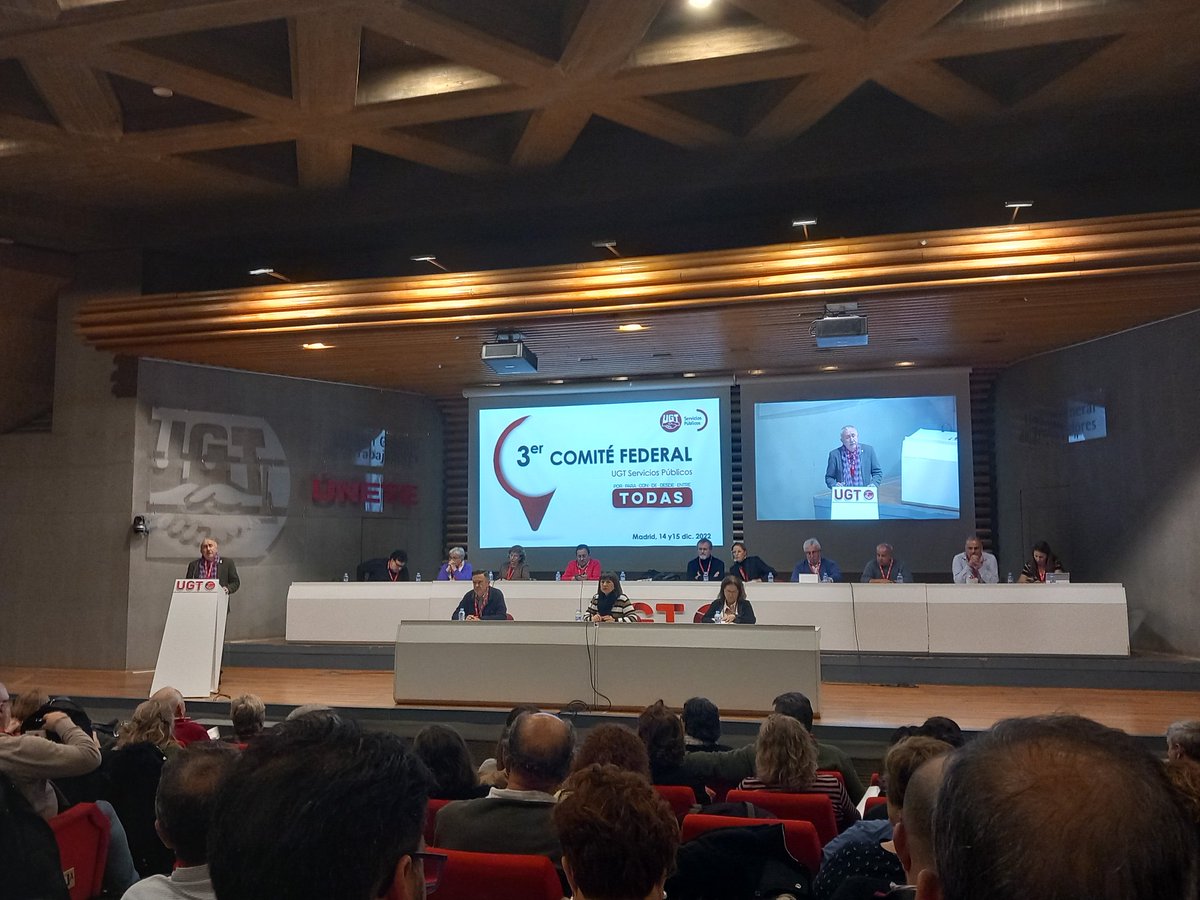ugt_sp_cat's tweet photo. La delegació de UGT Serveis Públics de Catalunya, encapçalada per la nostra Secretaria General @_efermar , al 3er Comitè Federal.
#pertotes
#pertots https://t.co/Idb1UYS4PE