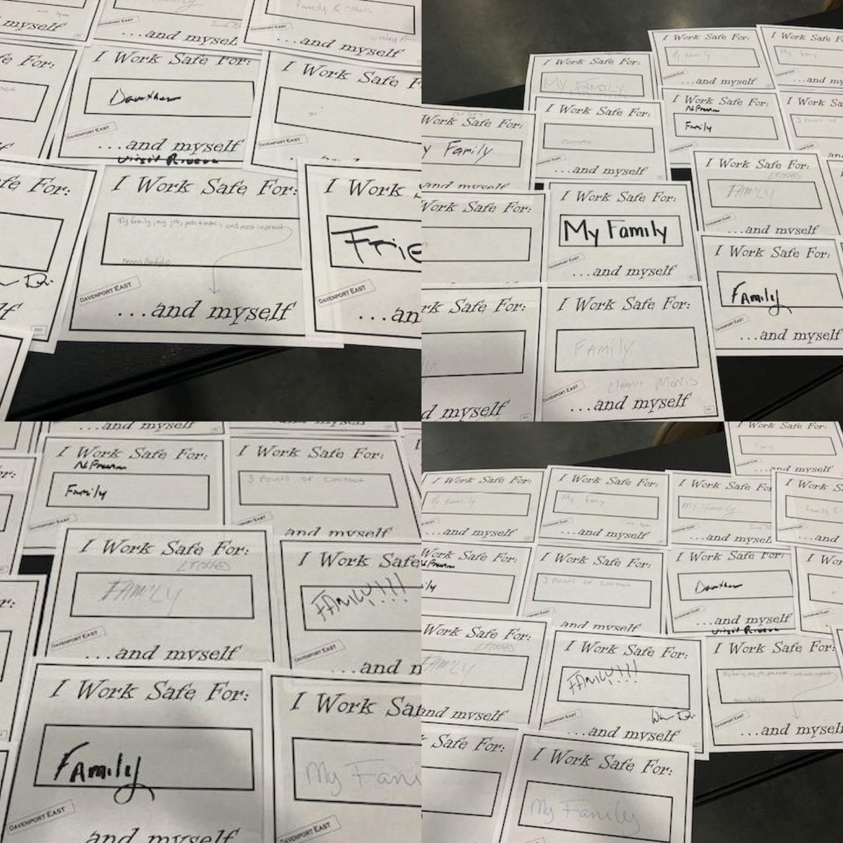 Davenport East center drivers making safety personal @FloridaUPSers who do you work safe for? #SafetyFirst #TeamworkMakesTheDreamWork #ProudUPSers