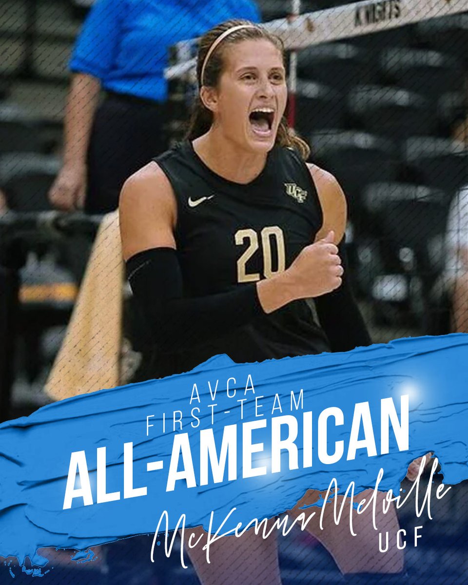 AVCAVolleyball's tweet photo. Congrats to McKenna Melville of @UCF_Volleyball on being a First-Team AVCA All-American. https://t.co/5Y4j4m90A1