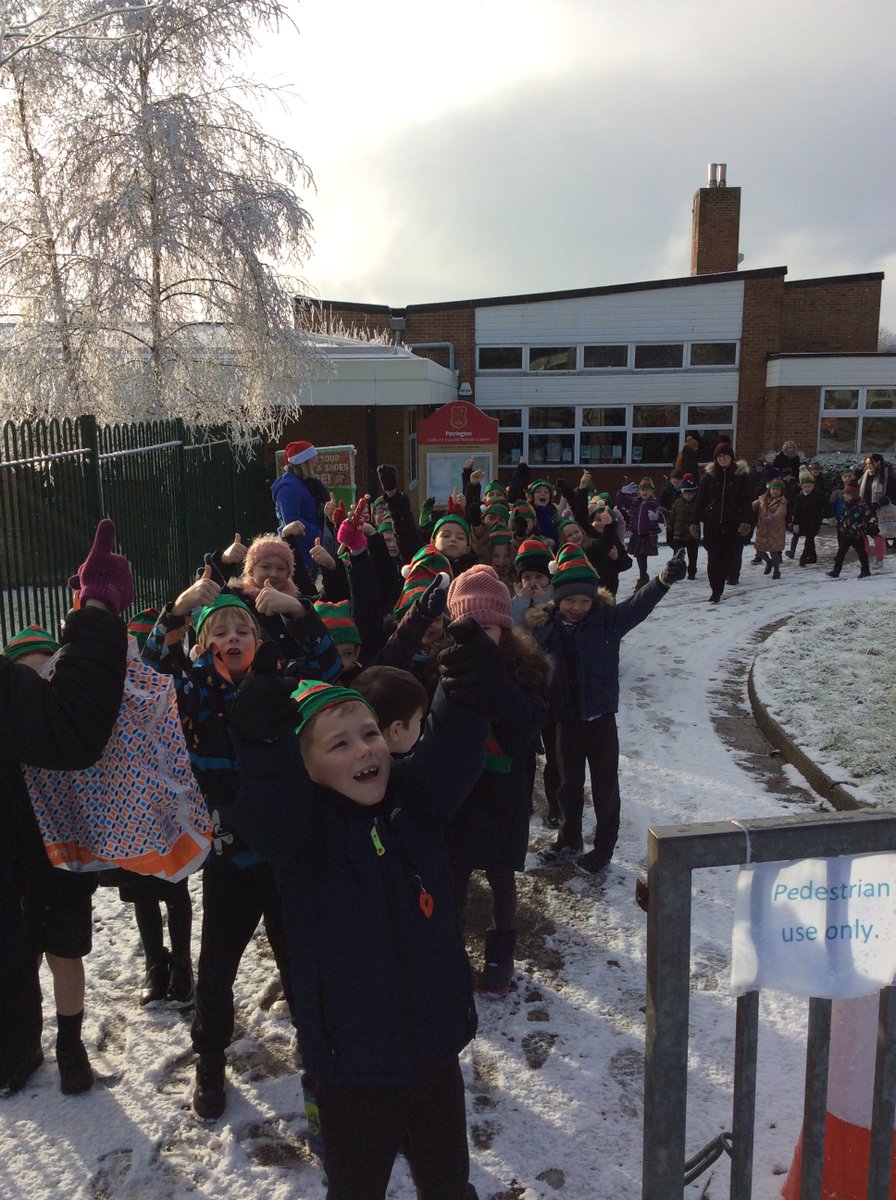 PatPriAcad's tweet photo. We had a fantastic time doing the Elf Walk and spreading cheer around Patrington this morning, raising money for Dove House Hospice. The snow of course made the walk even more exciting! #PatYear3 #PatYear2 https://t.co/2uA6f1WP1e