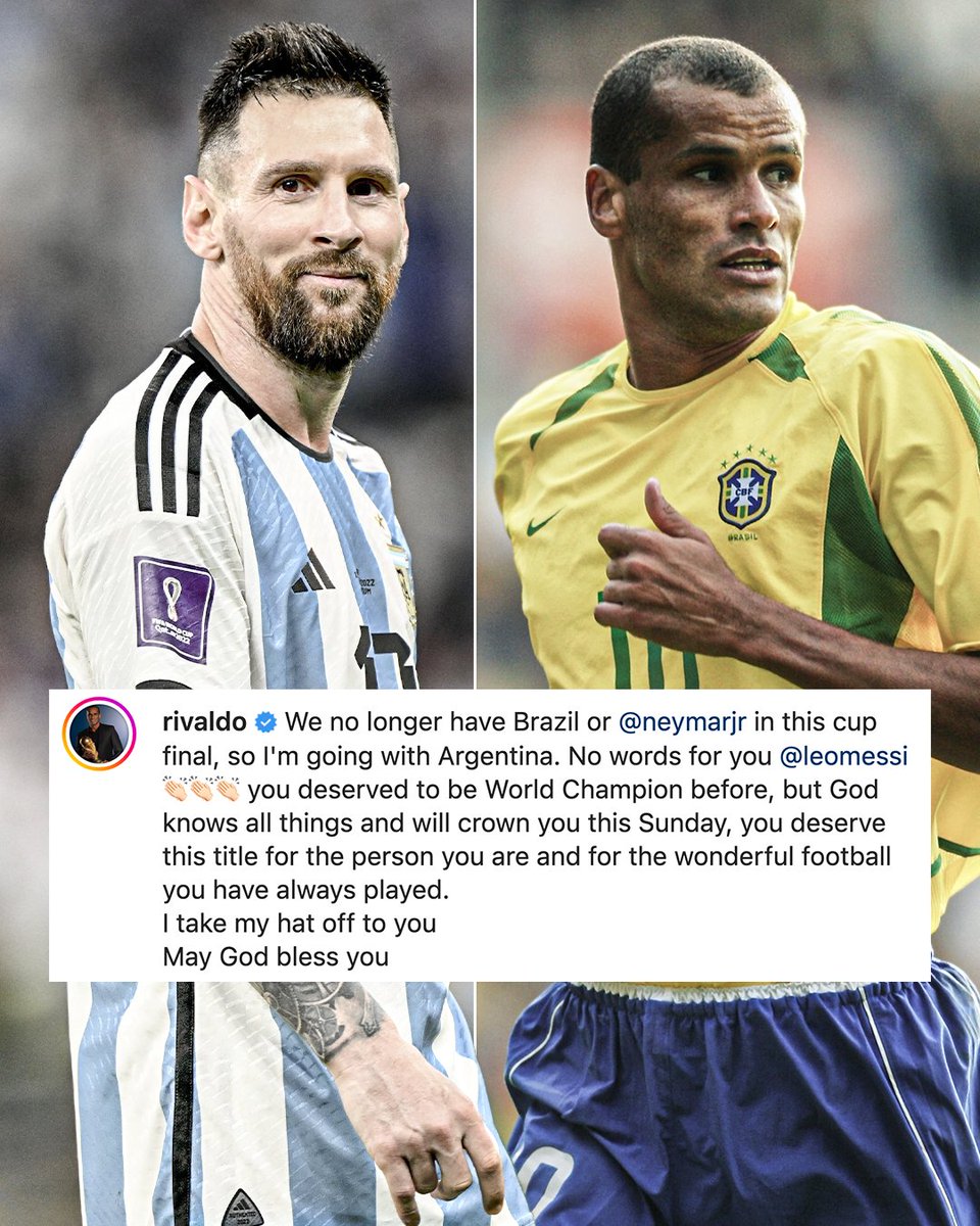 ESPNFC's tweet image. Lionel Messi even has Brazil legends coming out to support him 😁