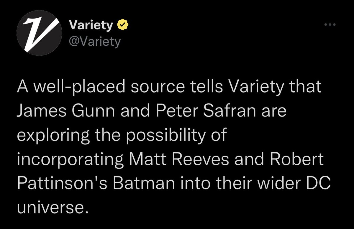 therealsupes's tweet image. How do you feel about this? I personally want The Batman universe to stay separate because it’s too perfect, Matt Reeves can do his thing and I don’t trust DC/WBD considering the past lmao.