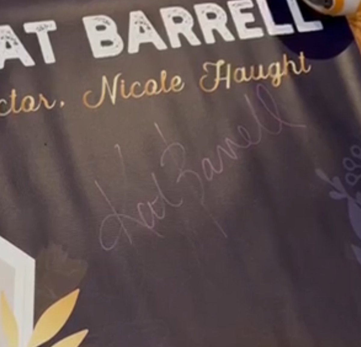 SNOPodcast's tweet photo. Signed #KatBarrell #EHCon banner giveaway! Comment below with your fave Kat con story or favorite #NicoleHaught line, moment or scene. Only one entry per person and please only enter if you are in the the contiguous United States. We'll choose a winner on 12/23. #WynonnaEarp https://t.co/pLmNVo2AX7