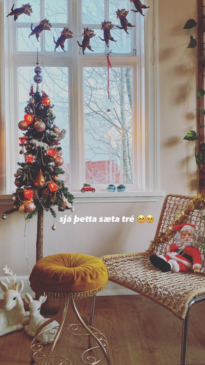 jólin komin í stofuna mína 🥹