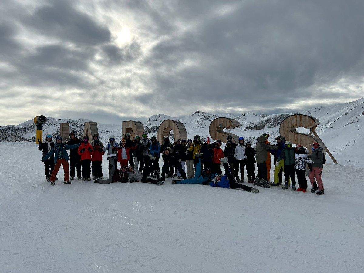 Awards and lunch at the top of the world!! #pratonevoso