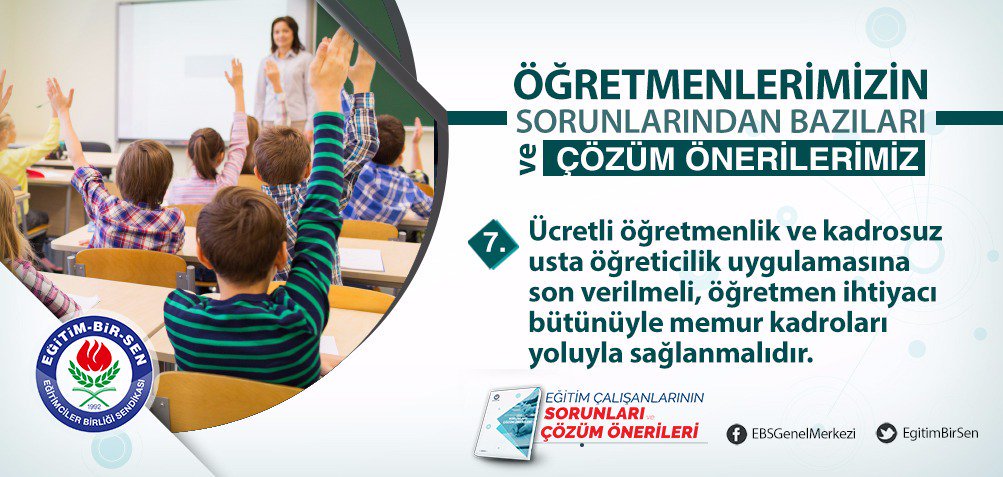 Sayın <a href="/tcmeb/">Millî Eğitim Bakanlığı</a> Bakanı MAHMUT Özer #ÜcretliYerineMemÖğretmen leri ne zaman almayı düşünüyorsunuz.Zira kendileri 2012 yılından beri kurumlararası geçiş haklarından mahrum bırakıldı ve mağdur edildiler.Şayet bünyenize alırsanız ülkemizin öğretmen ihtiyacı bir nebze olsun rahatlar.