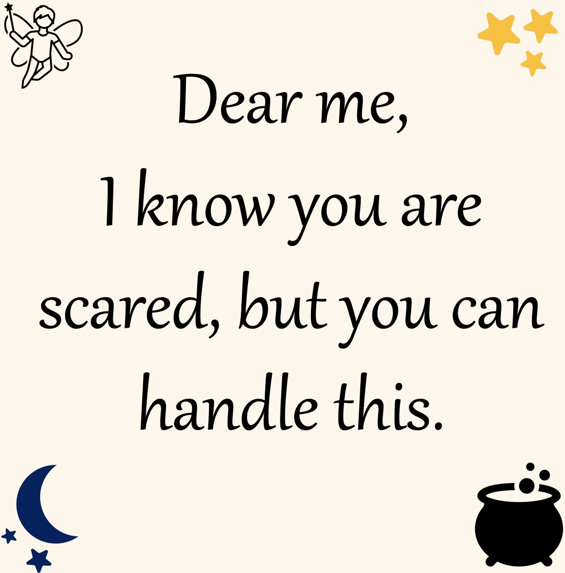 We all feel scared sometimes.
Maybe you're creating something, studying, learning new skills. Maybe you’re trying to figure out what you want and waiting. But I want you to know that you can handle this. So let this quote to be your reminder and motivation ✨ <a href="/PhDVoice/">PhD Voice - Independently Run</a>