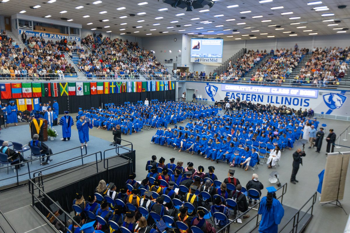 Graduates pick up your cap, gown, and tickets today (12/14) until 5PM and tomorrow (12/15) from 9AM to 1PM in the Lantz Fieldhouse. #ForeverEIU #EIUAlumni #EIUCommencement #EIUClassOf2022