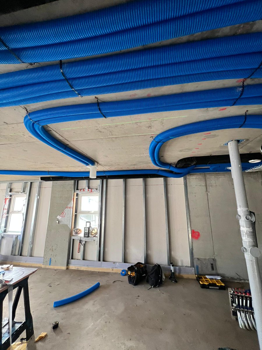 nilan_uk's tweet photo. Injects and extracts and lots of pretty blue pipe! #freshair #ventilation #ecohome #mvhr #iaq #slservices #experts https://t.co/qxw2TbTHF5