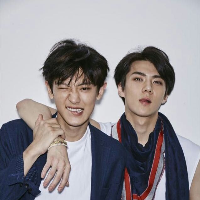 loeydeus's tweet photo. i have this theory that when you put sehun n chanyeol together theyre gonna lock into each other like two separate pieces of a heart and i have solid evidence for it https://t.co/D0ZoExjDJU
