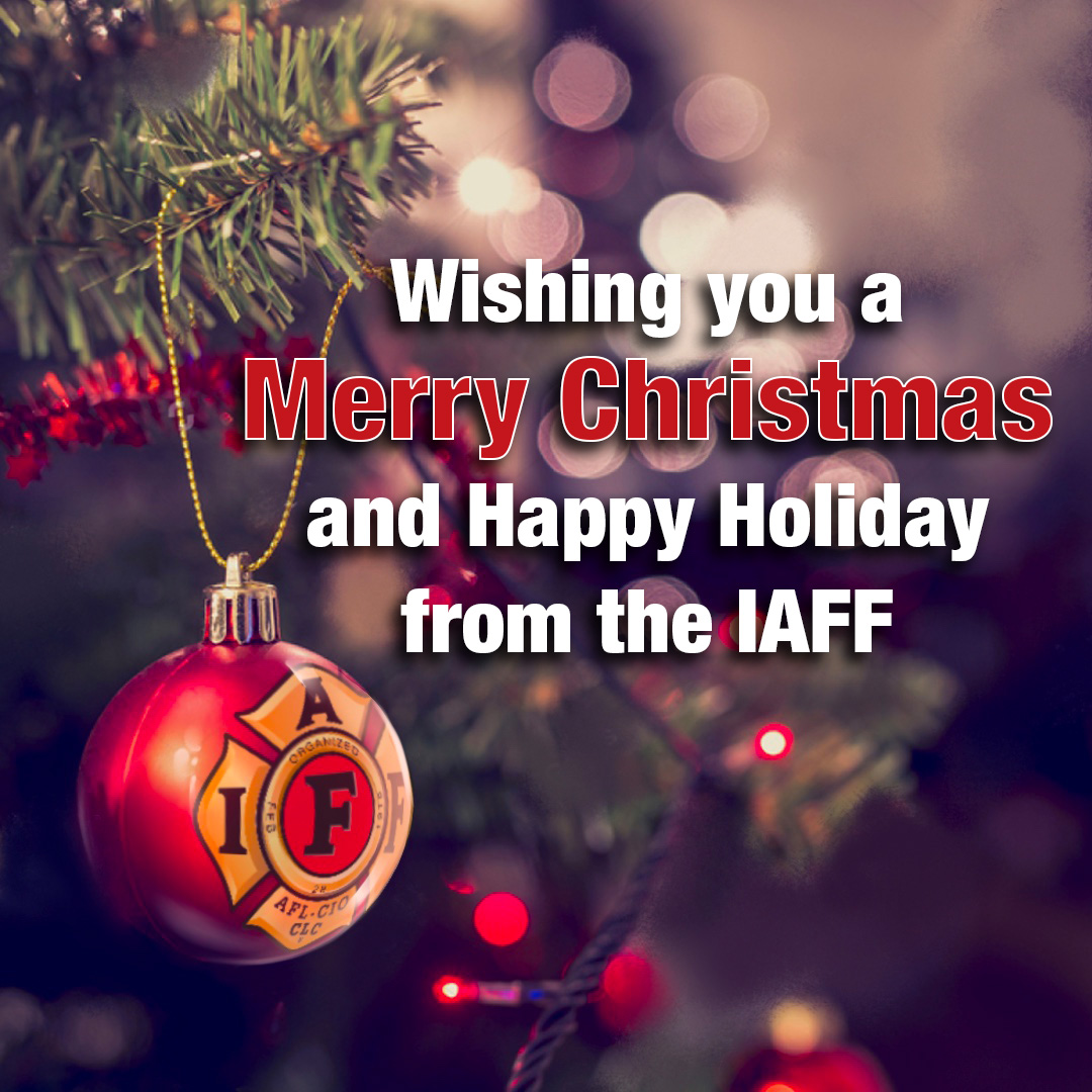 IAFFofficial's tweet photo. Happy Holidays from the #IAFF! https://t.co/Oo1OPlUnXu