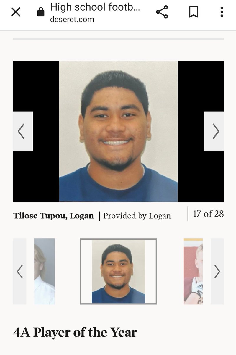 Tilose Tupou (@tilosetupou) on Twitter photo Thank you <a href="/desnewssports/">Deseret News Sports</a> for naming me 1st team all state!!!🙏🙏🙏
@AnitemaMahonri <a href="/dasyoumo/">braddah mo</a> <a href="/TheCoachLong/">Coach Long 🏈</a> <a href="/TheCoachCurly1/">Lloyd</a> Thank you <a href="/desnewssports/">Deseret News Sports</a> for naming me 1st team all state!!!🙏🙏🙏
@AnitemaMahonri <a href="/dasyoumo/">braddah mo</a> <a href="/TheCoachLong/">Coach Long 🏈</a> <a href="/TheCoachCurly1/">Lloyd</a>