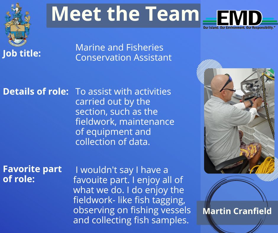 We are back with our meet the team!
This edition introduces Martin Cranfield our Marine and Fisheries Conservation Assistant.
#smallislandBIGFUTURE #sthelena