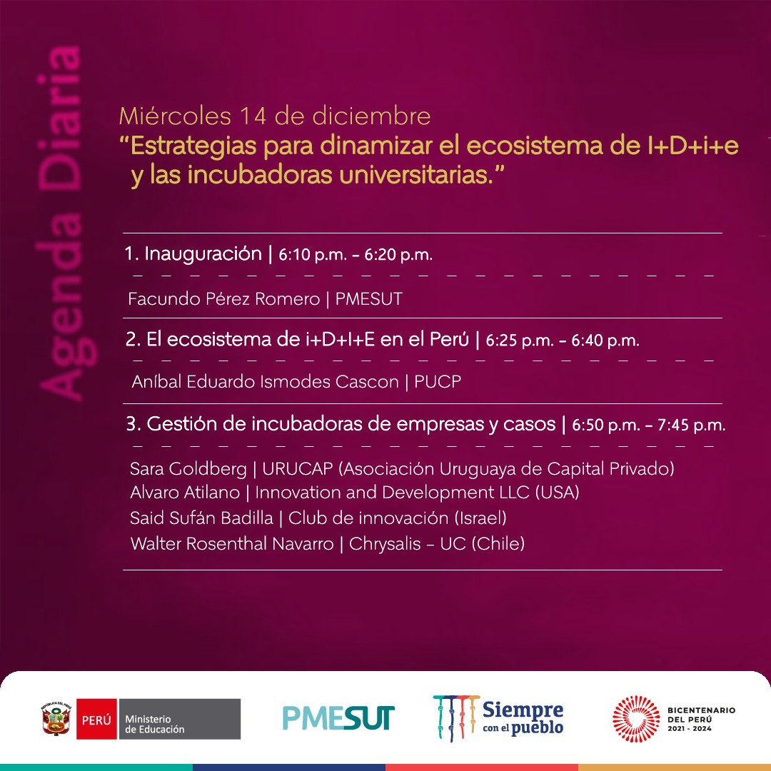#FacebookLive | Hoy, desde las 6:00 p.m., vamos a transmitir el seminario virtual "Gestión de incubadoras de empresas y spin off con base en la I+D+i+e".  
👇🏼