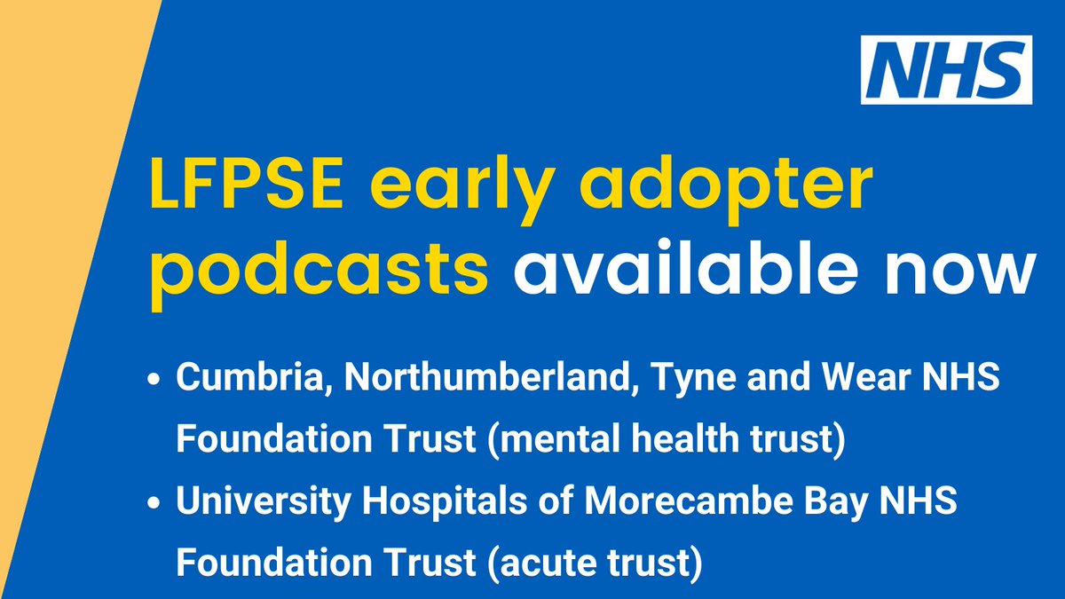 ptsafetyNHS's tweet photo. We have recorded two new podcasts sharing insight and advice from orgs that have completed the transition from #NRLS to #LFPSE.
👉 @CNTWNHS providing a mental health trust perspective https://t.co/w7S8xpU0rh
👉@UHMBT providing an acute trust perspective https://t.co/bDoH2ptFrX https://t.co/Py8kwXuzh9