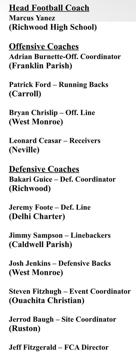 Here is the final East roster for I-20 All Star Game Sunday at Ruston at 2:00. Congratulations to all the players chosen. Meet all the players Saturday morning at Surge at 9 am at the Playerfest. 

<a href="/nelafbas2016/">NELA All-Stars</a> <a href="/MorningDrive318/">The Morning Drive with Aaron and Jake</a>