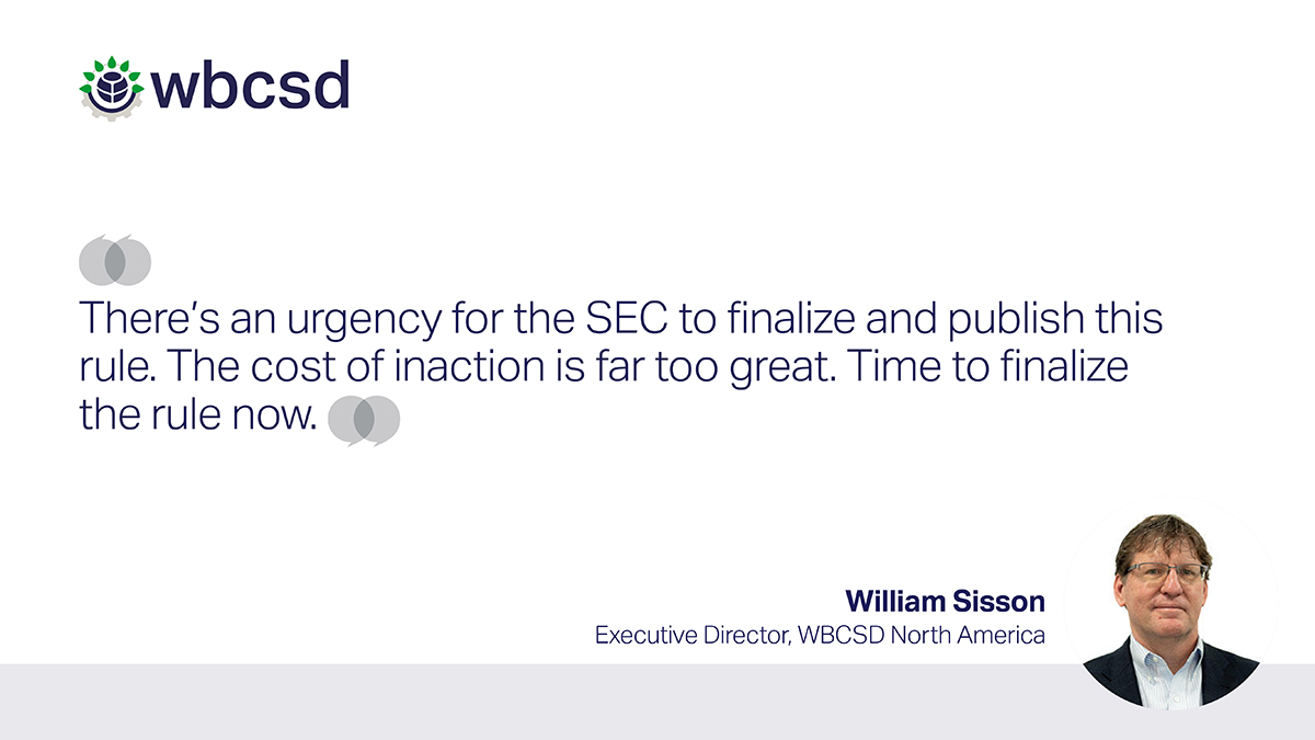 WSissonWBCSD's tweet photo. The @WBCSD, @CeresNews, @WMBtweets, @BSRnews &amp; @C2ES_org have called on the @SECgov to finalize the climate disclosure rule in early 2023.

Capital markets need reliable info on #GHG &amp; #ClimateRisk governance.

Our recommendations: https://t.co/ua2flETeNS #ClimateDisclosureNow https://t.co/9u9J6QGxi5