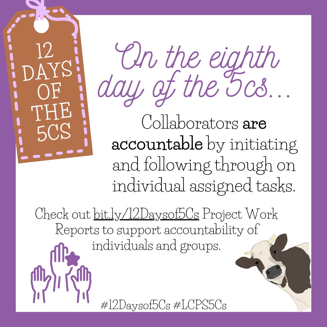 On the eighth day of the 5Cs… #12Daysof5Cs #LCPS5Cs bit.ly/12Daysof5Cs #WeareOneLCPS #lcps23 #betterlatethannever #oops
