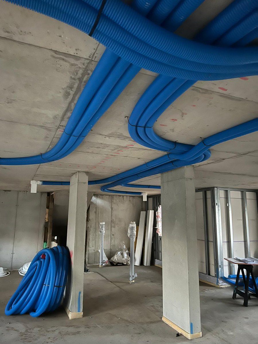 nilan_uk's tweet photo. Injects and extracts and lots of pretty blue pipe! #freshair #ventilation #ecohome #mvhr #iaq #slservices #experts https://t.co/qxw2TbTHF5