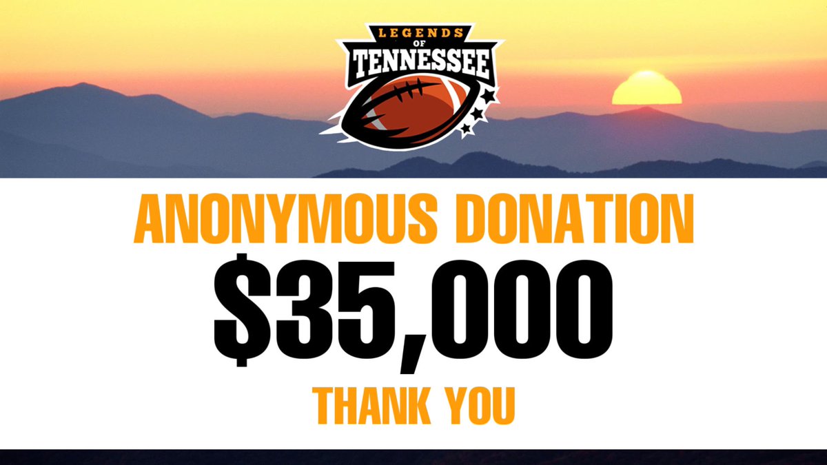 Wow! Thank you to a great supporter who stepped up believed in our vision and blessed us today with a gift that will impact the Tennessee youth and help the current and former UT 🏈 players in our organization serve  communities in 2023. #GodIsGood🙏🏾