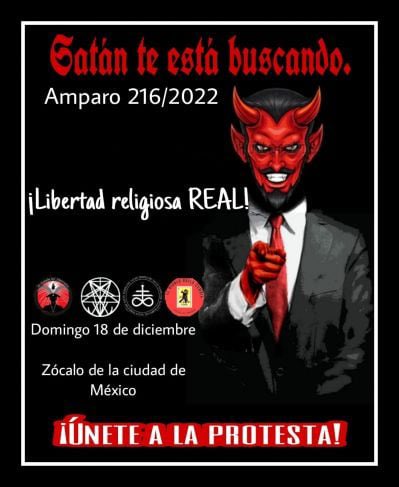 FansDelCentro's tweet image. Alistan ya el #𝙖𝙣𝙩𝙞𝙣𝙖𝙘𝙞𝙢𝙞𝙚𝙣𝙩𝙤 A.K.A. “𝕰𝖑 𝕬𝖘𝖈𝖊𝖓𝖘𝖔 𝖉𝖊 𝕷𝖚𝖈𝖎𝖋𝖊𝖗” del 𝕿𝖊𝖒𝖕𝖑𝖔 𝖉𝖊 𝕾𝖆𝖙𝖆́𝖓 en el Zócalo de la CDMX!! 

Domingo 18 de Diciembre a las 18:00.

 #mexicocity #centrohistorico #centrohistoricocdmx #CDMX #FansdelCentro #templosatanico