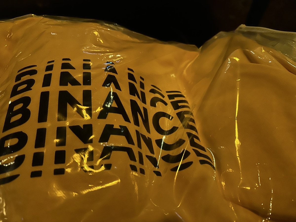 Got one #binance #hoodie #yellow