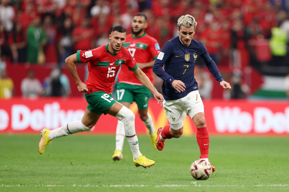 FabrizioRomano's tweet photo. One more fantastic performance by Antoine Griezmann. He was (again and again) literally everywhere, key player for France. ⭐️🇫🇷 #Qatar2022 https://t.co/Zb9kEvLUrI