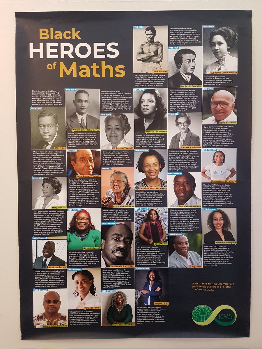 Thrilled to have received this amazing poster from <a href="/ICMS_Edinburgh/">ICMS</a> for my classroom!
Thank you so much for this free resource.
#BlackHeroesOfMaths
<a href="/McHughEduCentre/">M.F. McHugh Education Centre</a>, <a href="/ysb_bsj/">Youth Services Bureau</a>, <a href="/CHEO/">CHEO Ottawa</a>