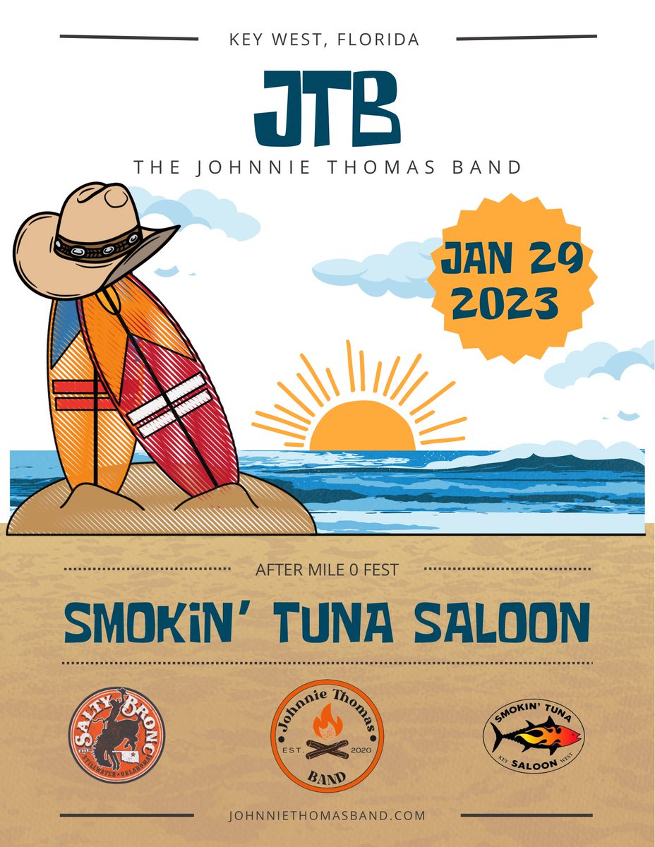 dylanmoss_tmc's tweet photo. We’re heading down south to the Florida Keys at the end of next month, we can’t wait! Jan. 29th the Sunday after Mile 0 Fest we’ll see y’all there!!
#JTB https://t.co/QlUQPjAzZl