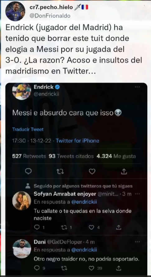 andresrecinos6's tweet photo. pero si cr7 ganara estoy seguro que todos los fans de messi dirian que enhorabuena no como otros  #Messi𓃵  #CR7𓃵 #Madridistas #suerte  🙂 https://t.co/18hCV1mfuL