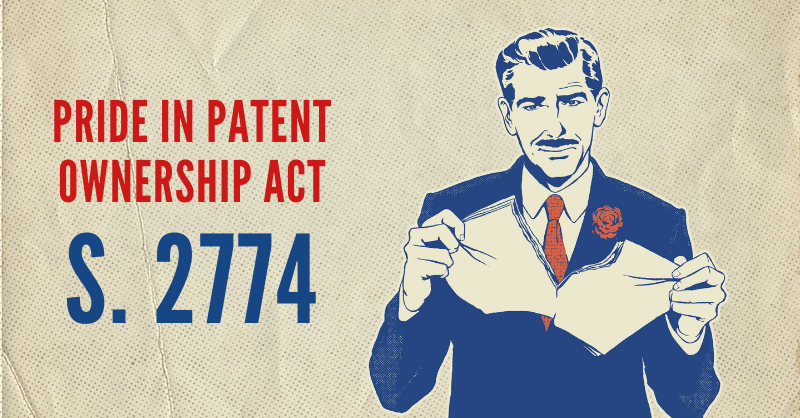 SavetheInventor's tweet photo. The #PPOA puts the IP rights of small American inventors at risk. We MUST block a bill that allows infringers to invalidate a rightfully issued #patent (based on minor recordings errors) from being passed into law. 🚫
#SaveTheInventor #PatentsMatter https://t.co/HwyqLZXsda