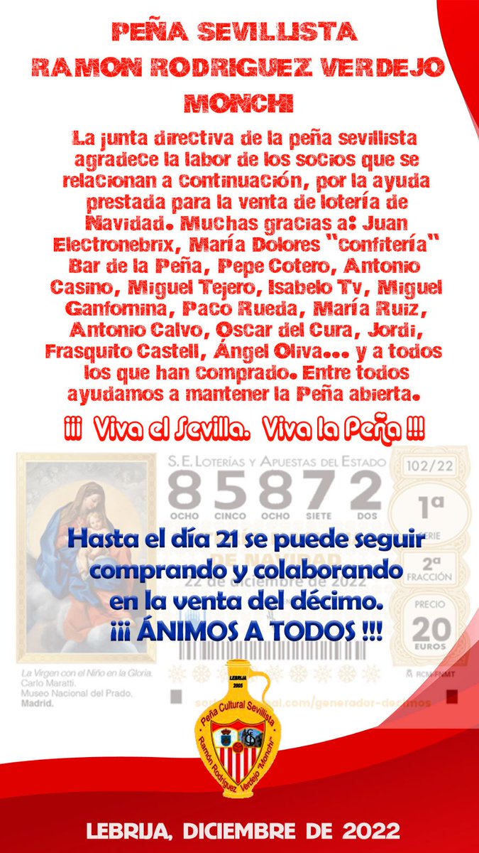 Peña Sevillista de Lebrija (@sfclebrija) on Twitter photo 