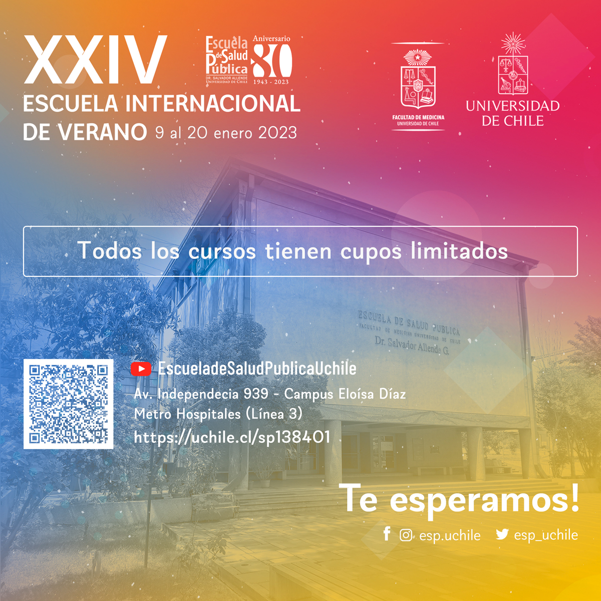 esp_uchile's tweet photo. ❔Sabías que en los 23 años de realización de este evento se han ofrecido más de 450 cursos y capacitado a cerca de 8.500 estudiantes.
Qué esperas?
No te quedes fuera, revisa los cursos e inscríbete.
Cupos limitados y en proceso de cierre de inscripciones.
https://t.co/j3C3yWxzgj https://t.co/KloQd7kBcD