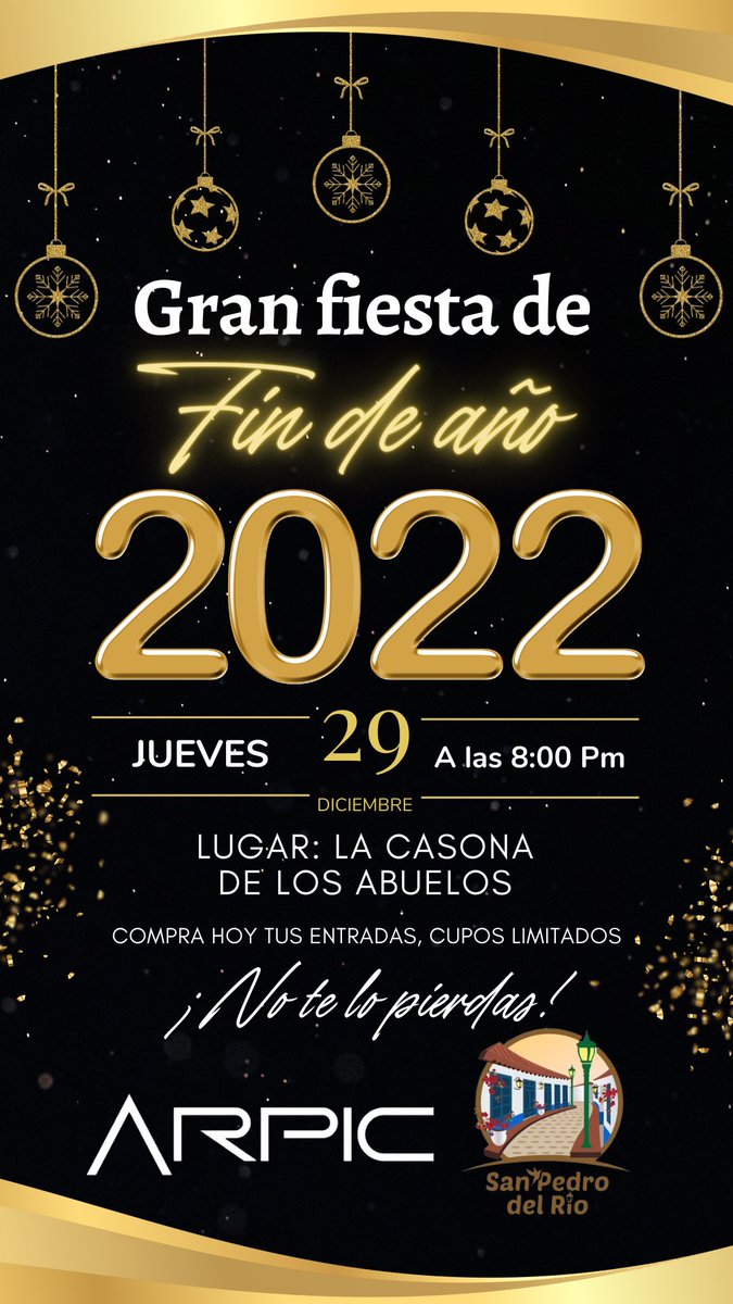 La cita es el 29 de diciembre en San Pedro del Río.
