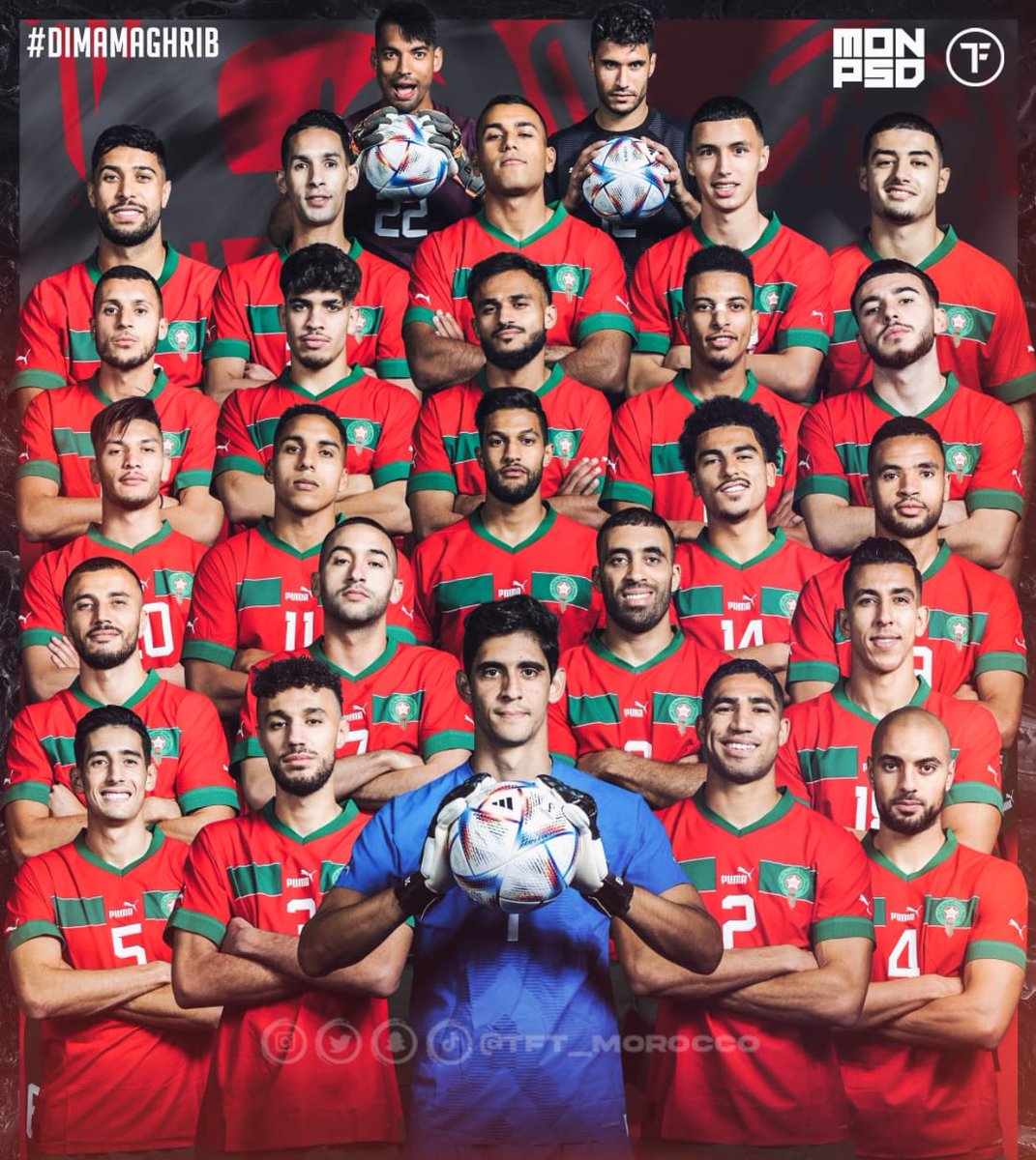 TFT_Morocco's tweet photo. Merci pour tout, pour le bonheur que vous nous avez donné, pour avoir représenté fièrement, le Maroc à travers le monde, merci pour toutes ses émotions, merci ma nation que j’aime tant. 

Allah Al Watan Al Malik 🇲🇦❤️ https://t.co/IiN3Jh0fJ8