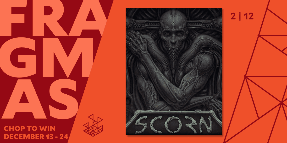 Salad_Chefs's tweet photo. π΅ Run. Itβs time to flee, can you escape this biopunk hellscape with me? π΅
Want to enjoy your holiday escaping the biopunk world of Scorn? Well, youβre in luck! Chop 30 minutes a day for your chance to win Scorn, one of the 12 games featured this #Fragmas. https://t.co/h4MzXmXDlm