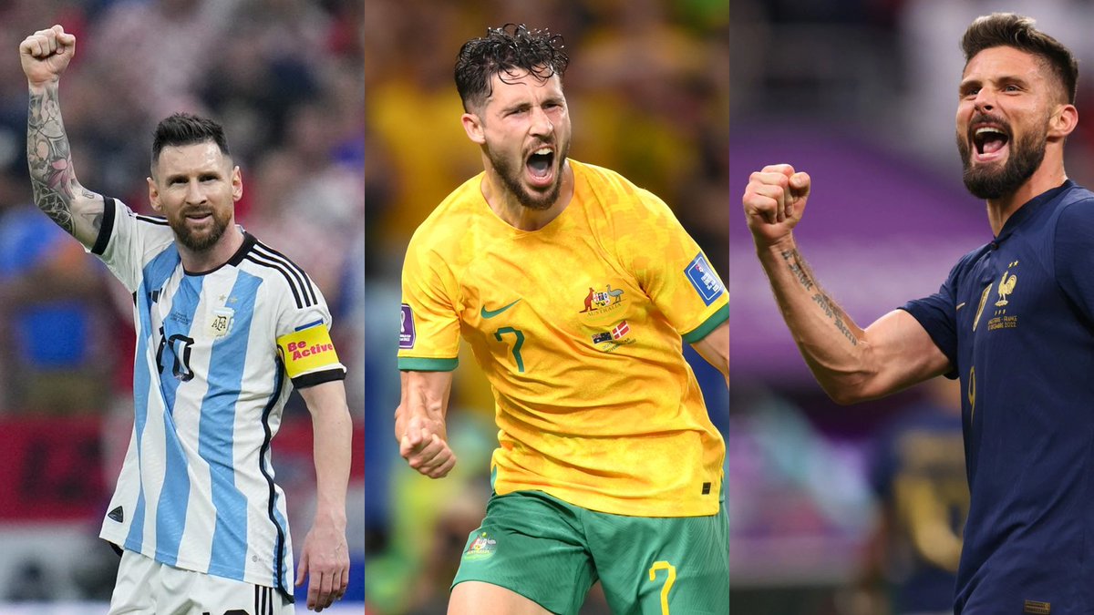 The only countries the <a href="/Socceroos/">CommBank Socceroos</a> were defeated by in World Cup 2022 are in the World Cup Final

23-Nov-2022: 4 (🇫🇷 FRA) defeated 1 (🇦🇺 AUS)
04-Dec-2022: 2 (🇦🇷 ARG) defeated 1 (🇦🇺 AUS)

In both matches the Socceroos scored, amazing job Socceroos 🥳

#WorldCup #FRA #ARG #AUS