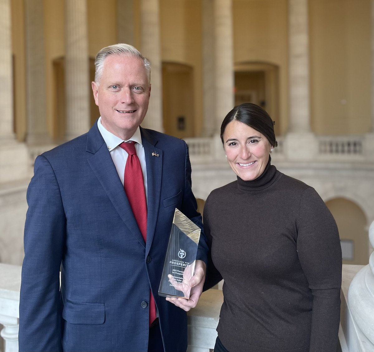 Honored to receive the “Pioneer for Prosperity” Award from  <a href="/AFPPennsylvania/">AFP Pennsylvania</a> &amp; <a href="/AFPhq/">Americans for Prosperity</a> in recognition of our work to champion the responsible stewardship of taxpayers’ hard-earned money and reign in out-of-control government spending.