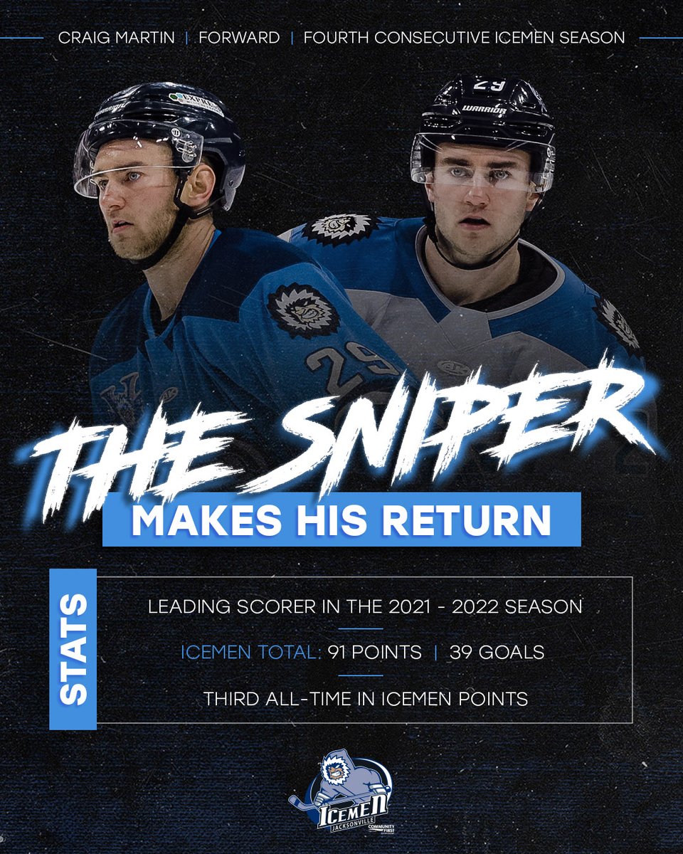 JaxIcemen's tweet photo. The Sniper is back in the 904 🏒 
-
Full Details ➡️ https://t.co/wvkiYISIL0 https://t.co/nVmj2D0NY2