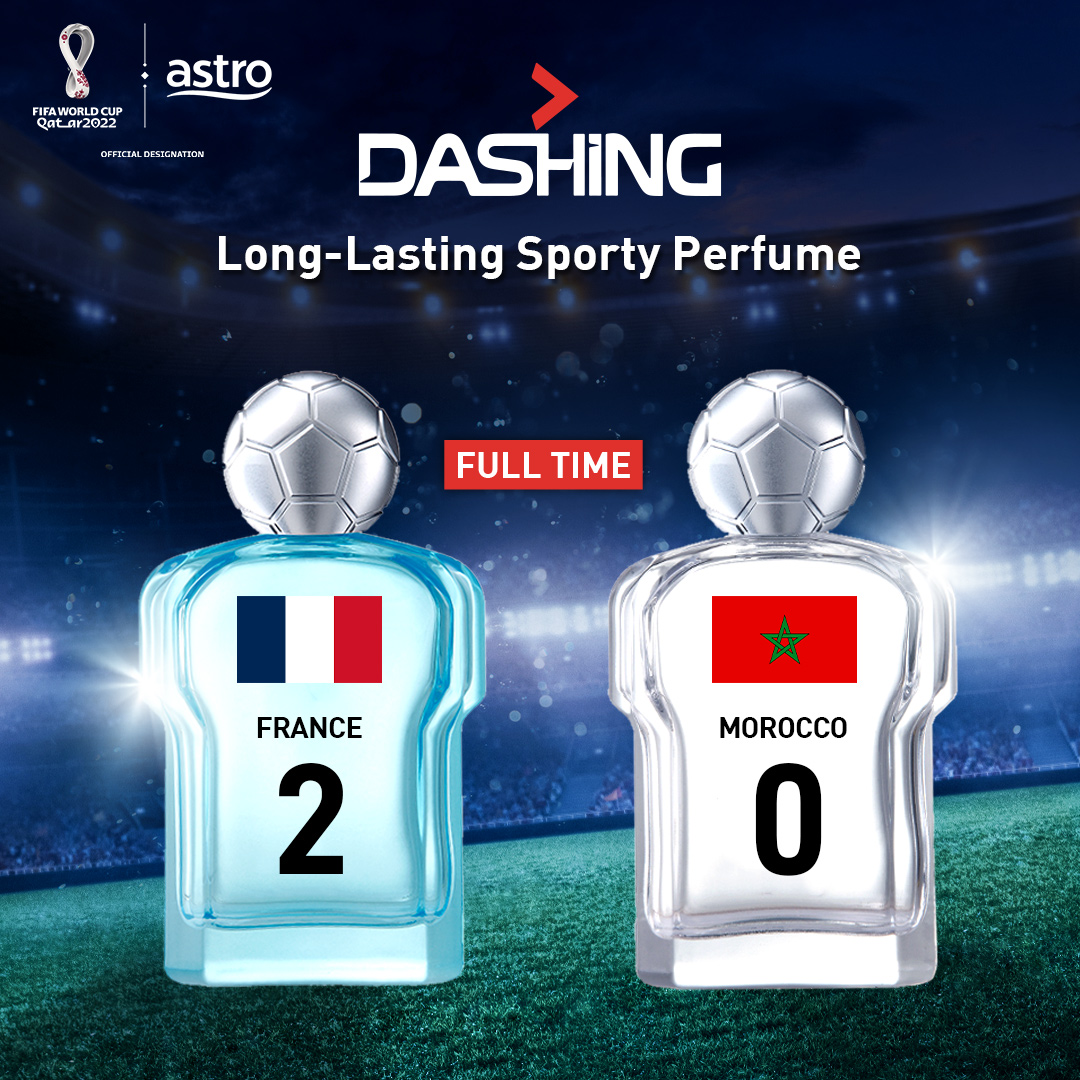 ASTROARENA's tweet photo. Bye-bye Maghribi👋🏻, selamat datang ke Final France!!! 

#DASHINGMY #DASHINGJuventus #DASHINGBolaland #LongLastingSportyPerfume https://t.co/2dxysgrnJs